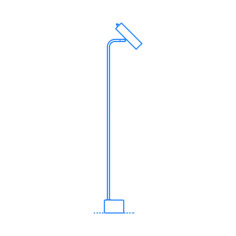 Furniture Floor Lamps Crane Floor Lamp Vinyl Svg File, Free Vectors File